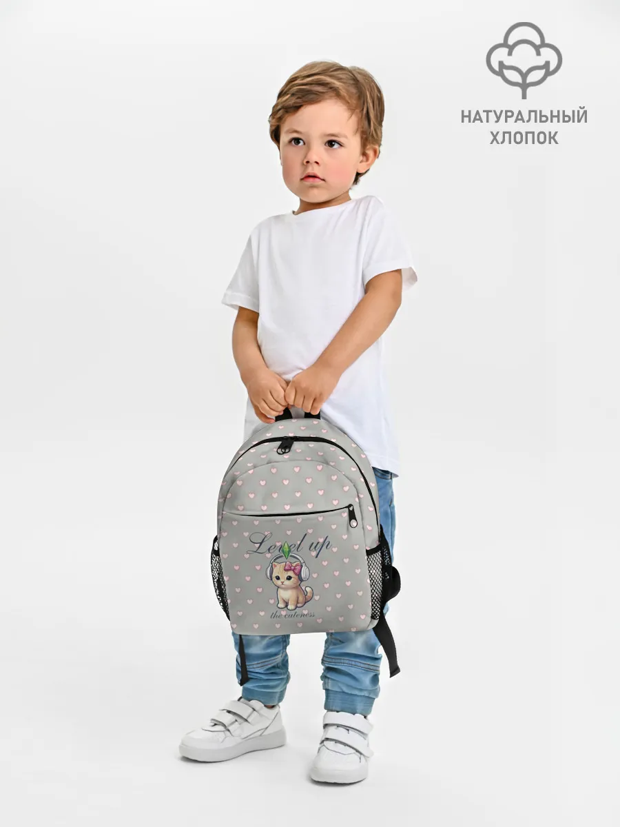 Рюкзак детский джинсовый / Звезда Ютуб Модный лук