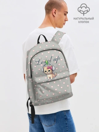 Рюкзак взрослый джинсовый / Звезда Ютуб Модный лук