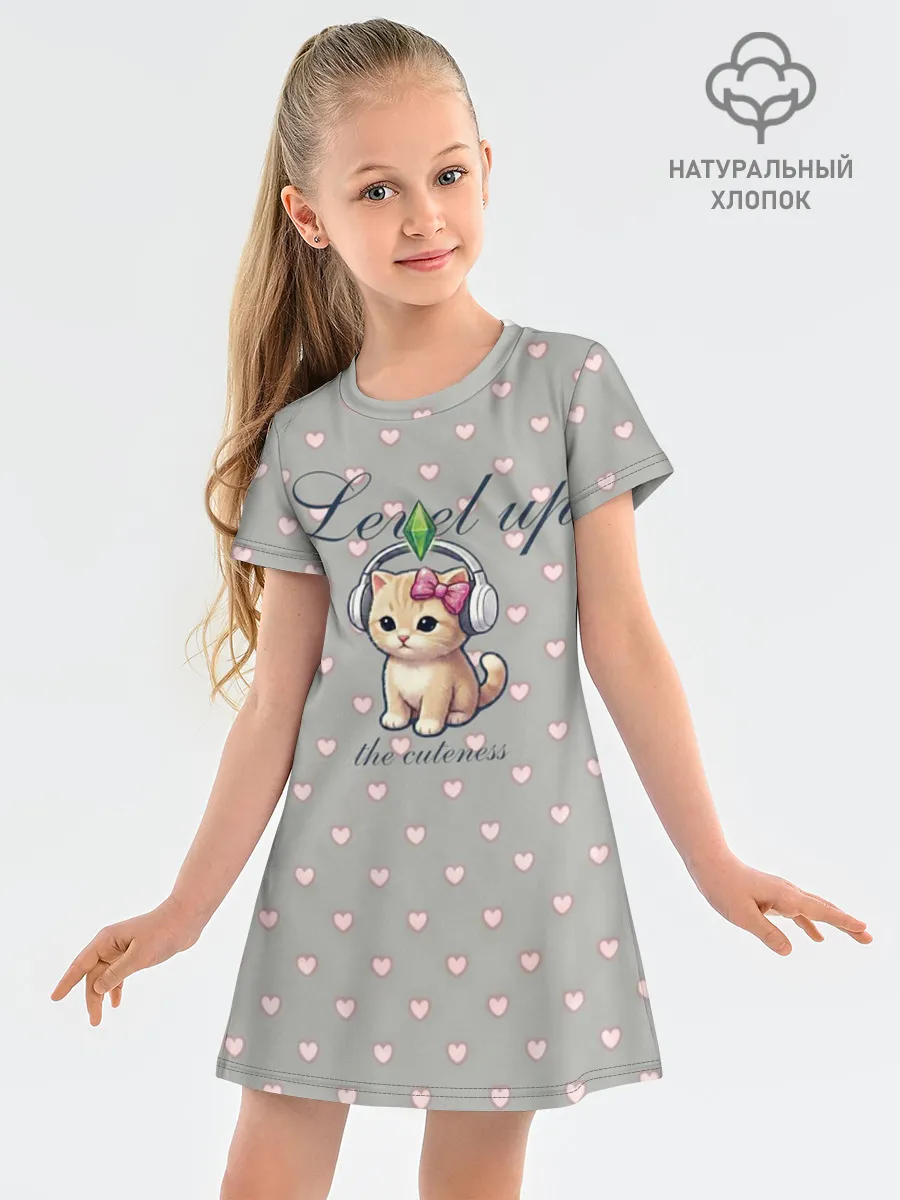Детское платье хлопок / Звезда Ютуб Модный лук