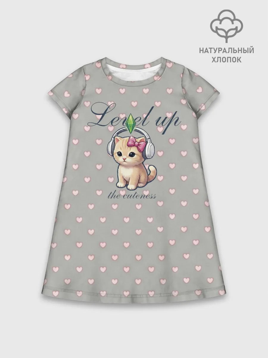 Детское платье хлопок / Звезда Ютуб Модный лук