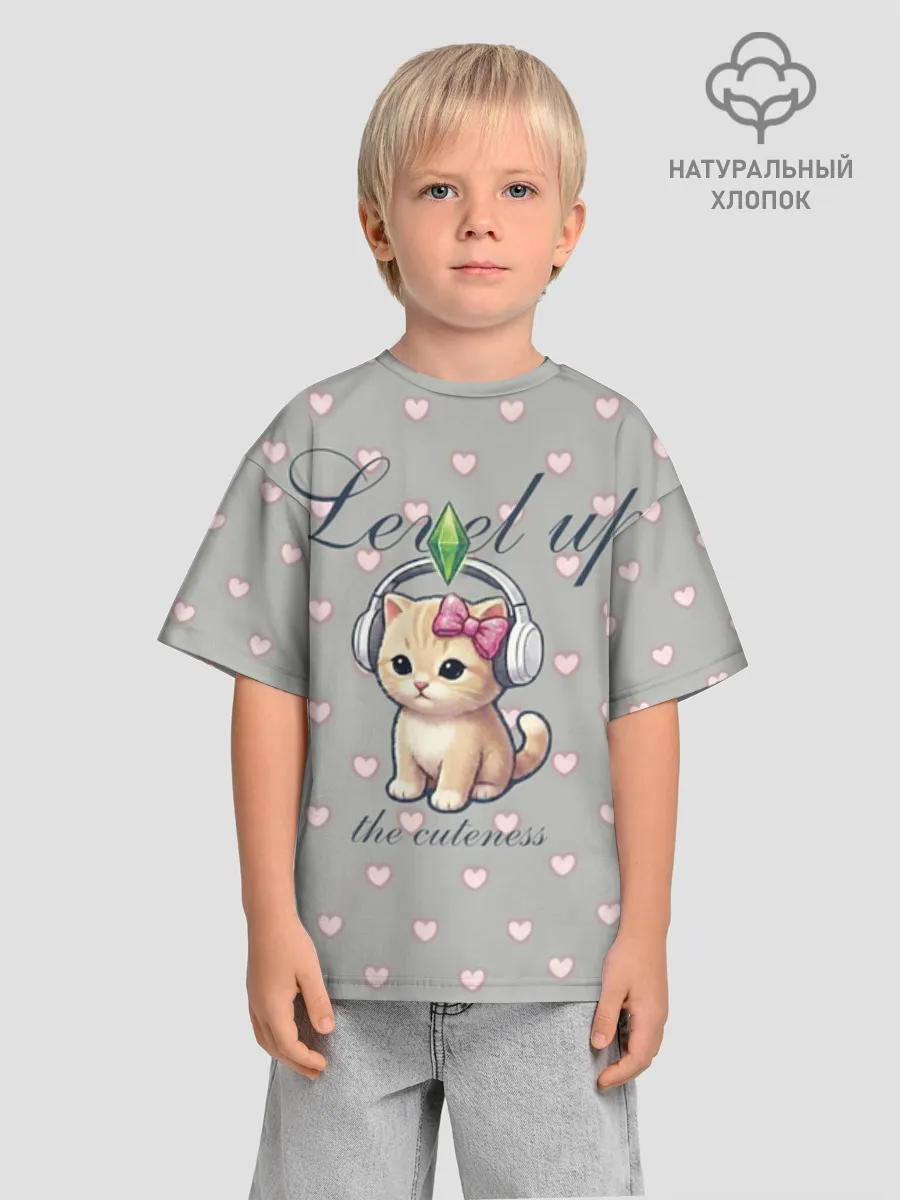 Детская футболка. Оверсайз / Звезда Ютуб Модный лук