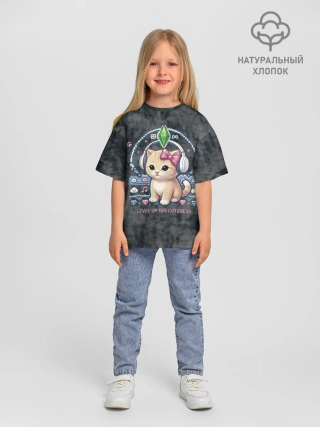 Детская футболка. Оверсайз / Я Звезда Ютуб Уу Ага Котик