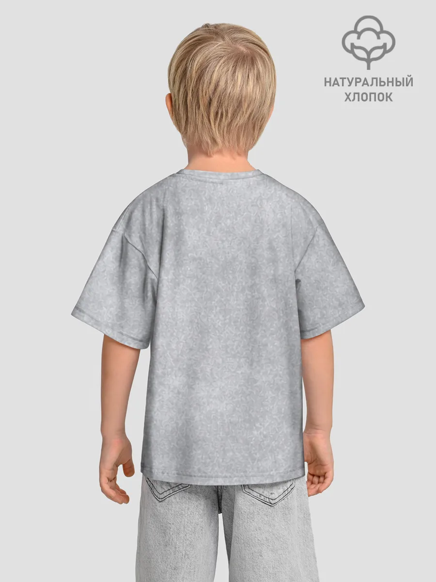 Детская футболка. Оверсайз / Casual светло-серый