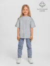 Детская футболка. Оверсайз / Casual светло-серый