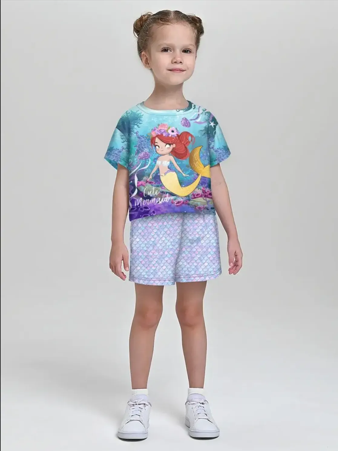 Девочкина пижама с шортами / Русалочка