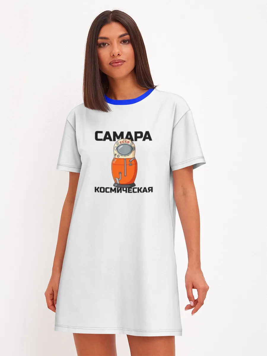 Женское платье хлопок / Дизайн САМАРА КОСМИЧЕСКАЯ