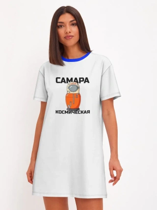 Женское платье хлопок / Дизайн САМАРА КОСМИЧЕСКАЯ