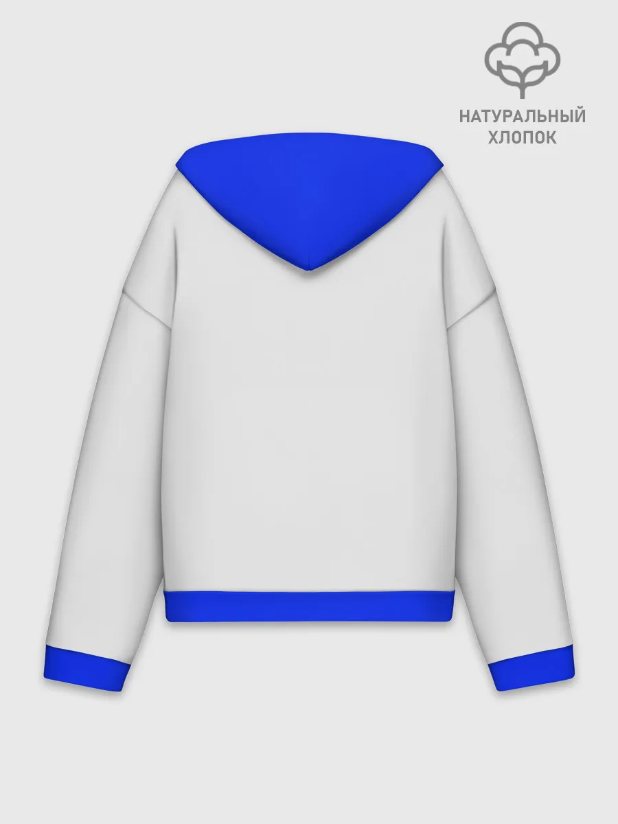 Худи женский оверсайз хлопок / Дизайн САМАРА КОСМИЧЕСКАЯ