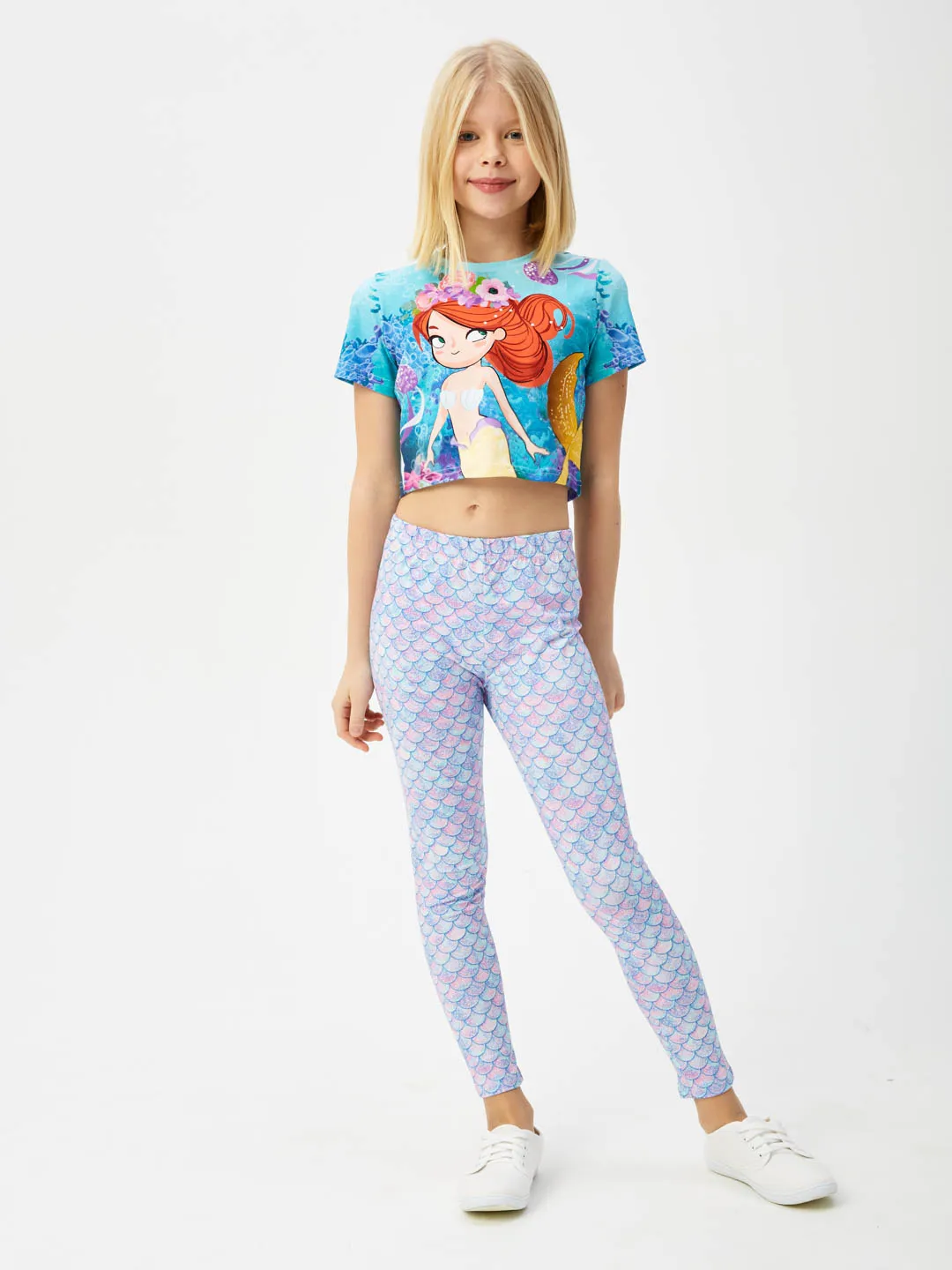 Дев.спорт.костюм с леггинсами / Русалочка