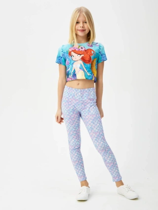 Дев.спорт.костюм с леггинсами / Русалочка