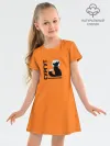Детское платье хлопок / Сургут космический лис