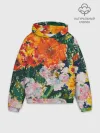 Худи мужской оверсайз хлопок / Orange flowers