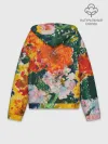 Худи женский оверсайз хлопок / Orange flowers