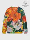 Мужской свитшот оверсайз хлопок / Orange flowers