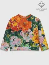 Детский свитшот хлопок / Orange flowers