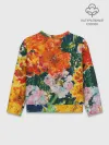 Детский свитшот хлопок / Orange flowers