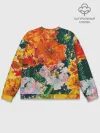 Мужской свитшот база хлопок / Orange flowers