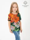 Детская футболка хлопок / Orange flowers