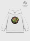 Детское худи хлопок / Динозавр_белый_русский
