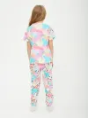 Детская пижама с брюками хлопок / P001_PandaPinkBlue