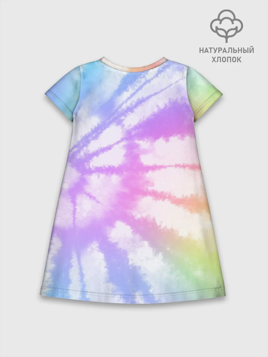 Детское платье хлопок / Tie-Dye Rainbow