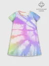 Детское платье хлопок / Tie-Dye Rainbow