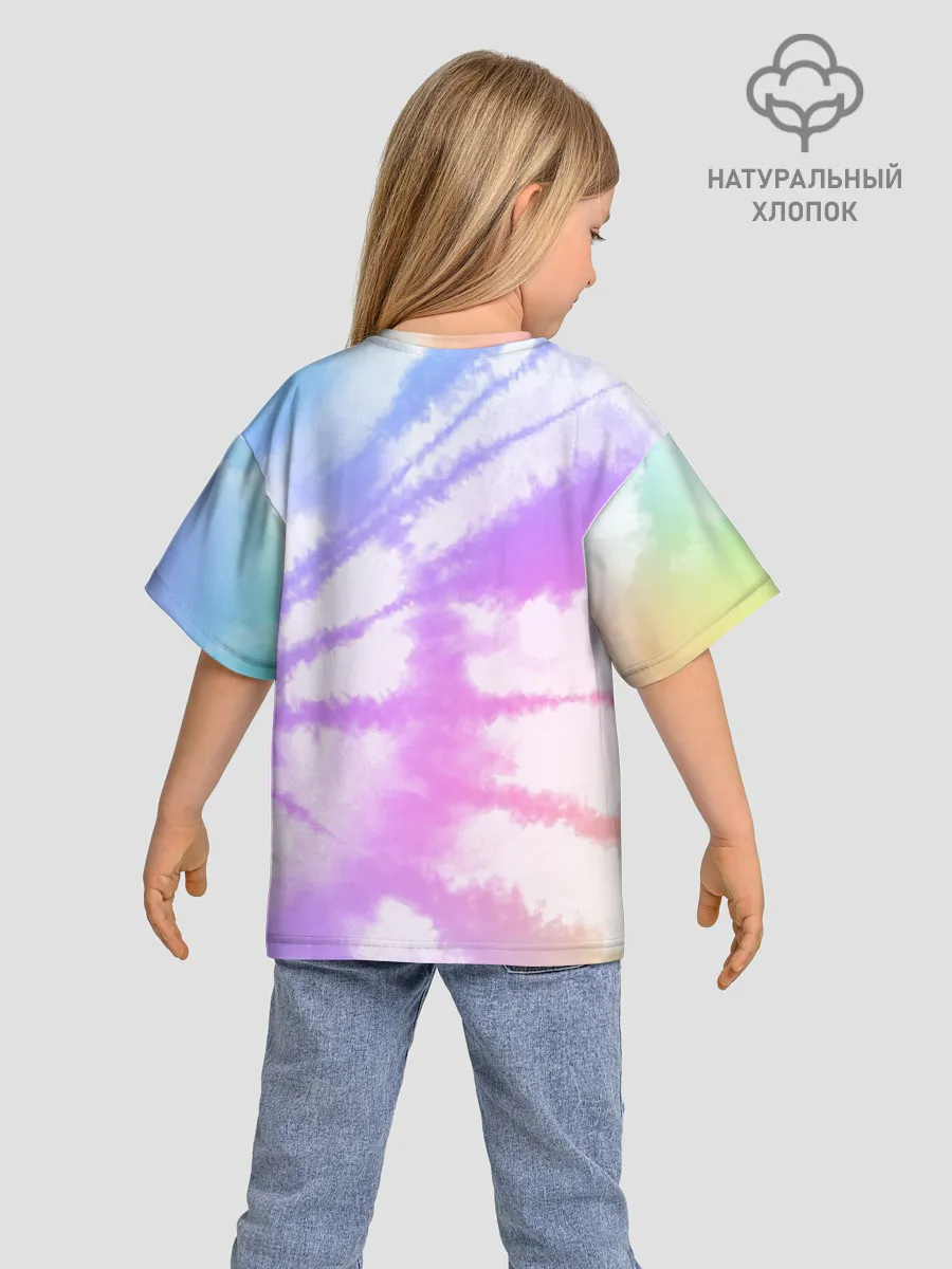 Детская футболка. Оверсайз / Tie-Dye Rainbow