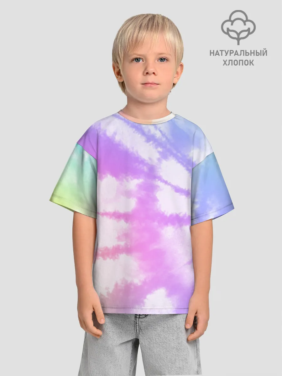 Детская футболка. Оверсайз / Tie-Dye Rainbow