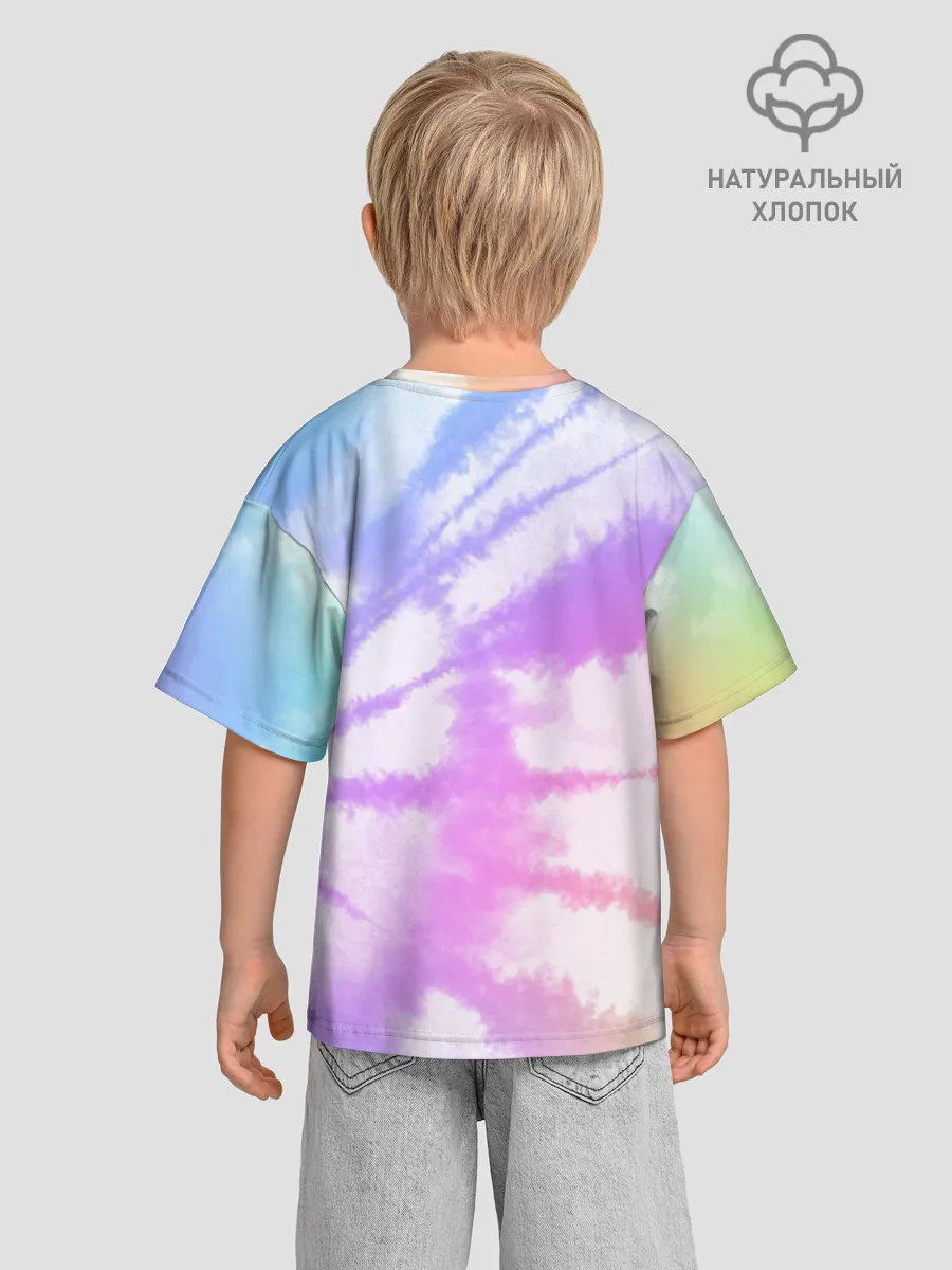 Детская футболка. Оверсайз / Tie-Dye Rainbow
