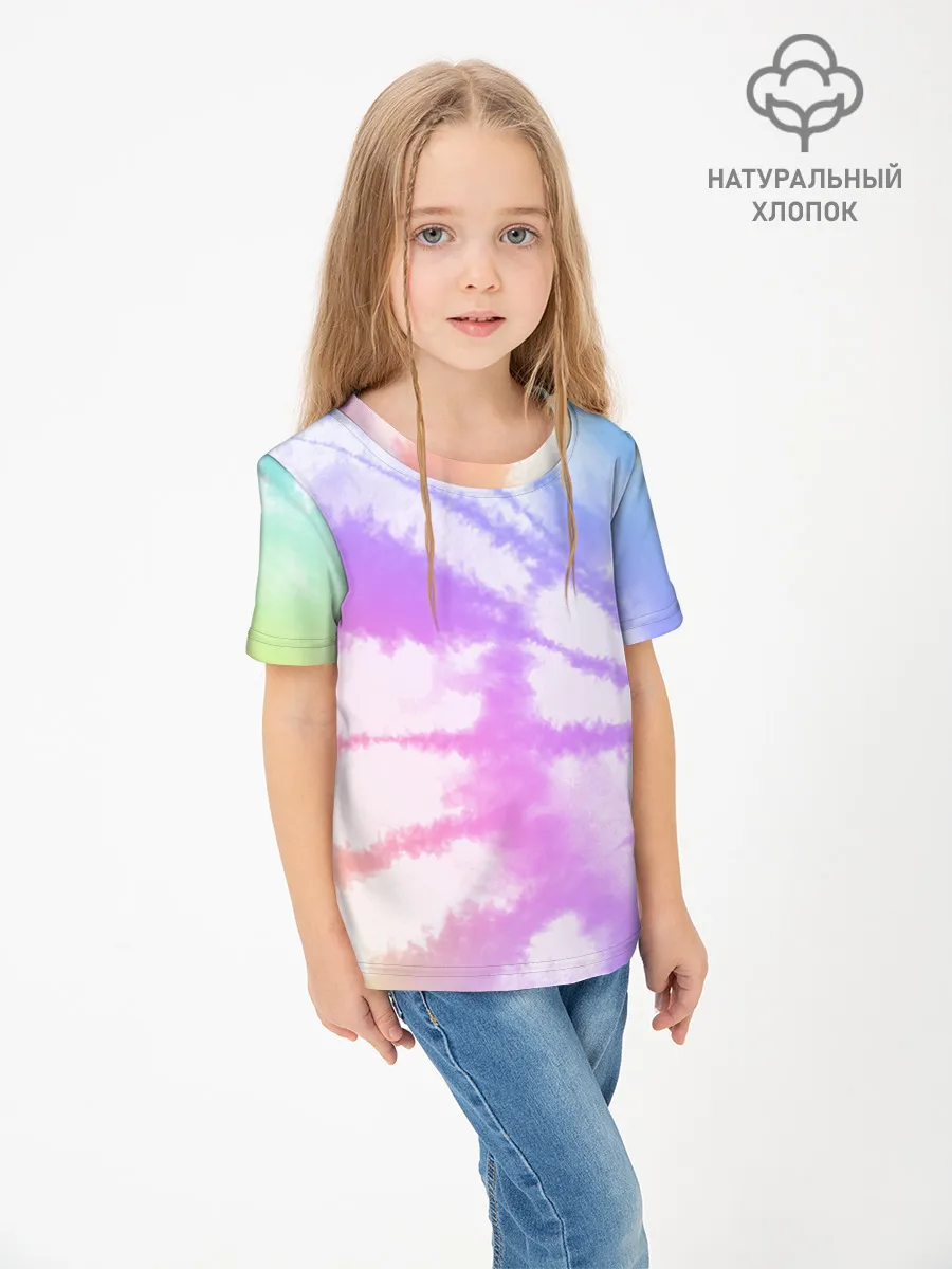 Детская футболка хлопок / Tie-Dye Rainbow