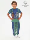 Детская пижама с брюками хлопок / PesBlueGreen_KPJ