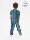 Детская пижама с брюками хлопок / PesBlueGreen_KPJ
