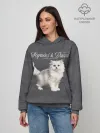 Худи женский база хлопок / Котёнок new look
