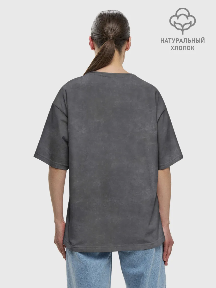 Футболка женская оверсайз премиум / Котёнок new look