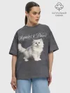 Футболка женская оверсайз премиум / Котёнок new look