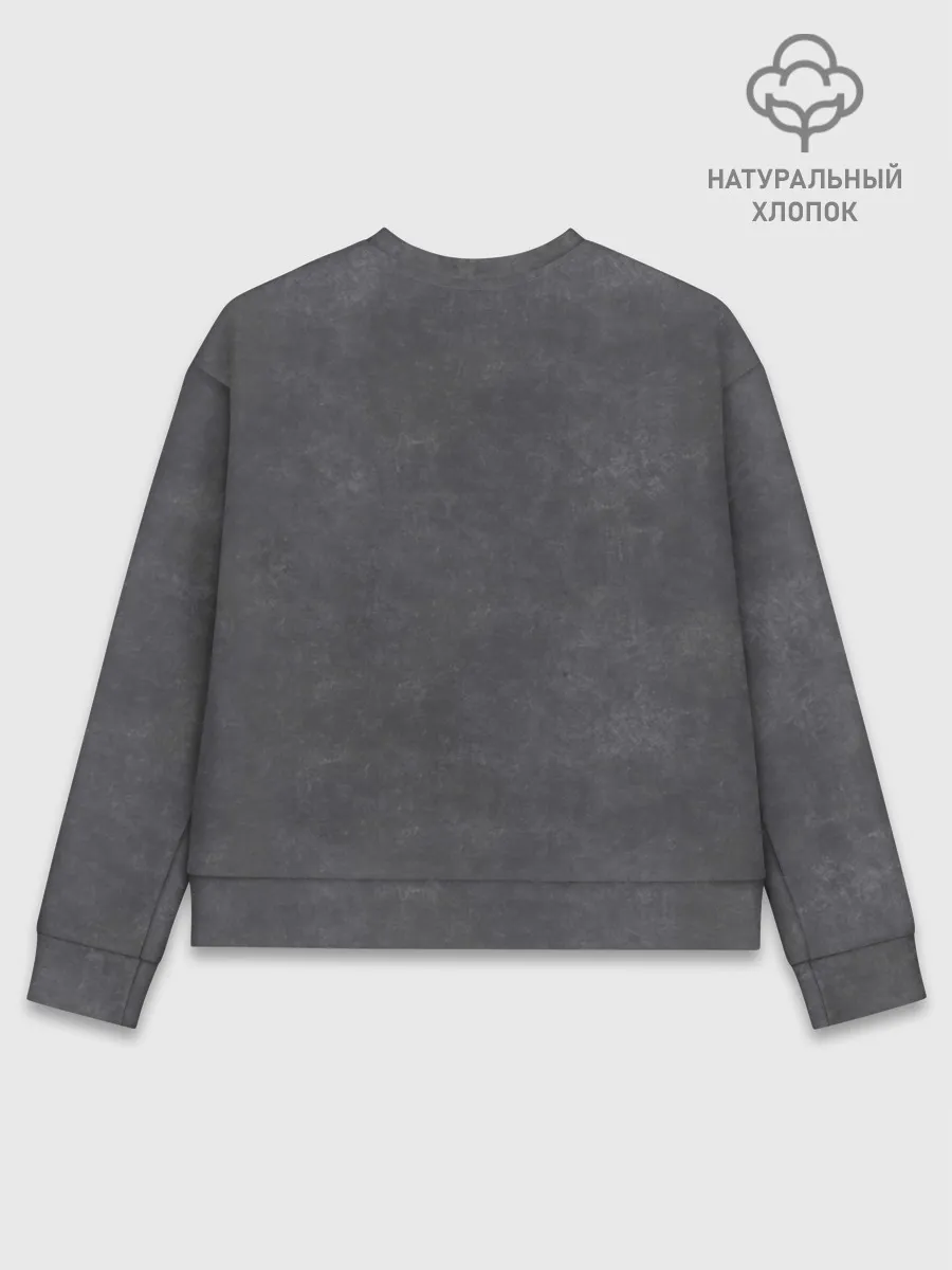 Женский свитшот базовый хлопок / Котёнок new look