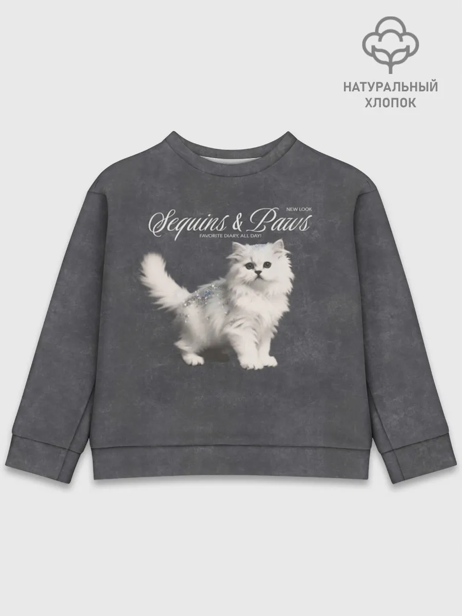 Детский свитшот хлопок / Котёнок new look