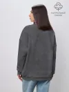 Женский свитшот оверсайз хлопок / Котёнок new look
