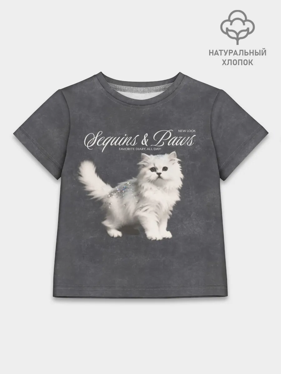 Детская футболка хлопок / Котёнок new look