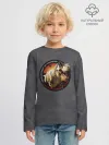 Детский лонгслив хлопок / Динозавры не делали прививки 2 (английский)
