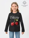 Детский лонгслив хлопок / Cherry
