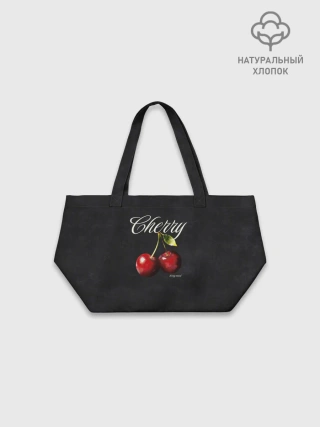 Шоппер оверсайз / Cherry