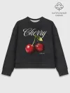 Женский свитшот базовый хлопок / Cherry