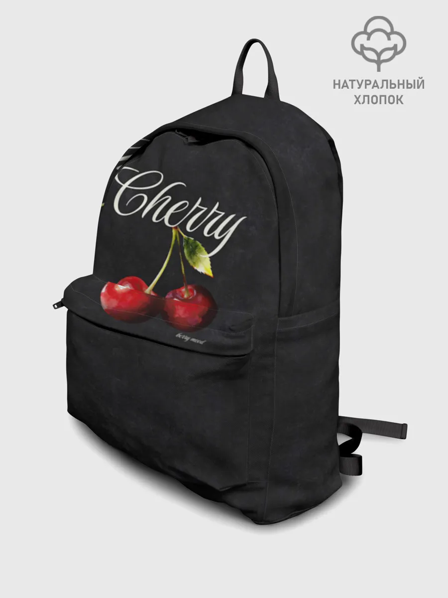 Рюкзак взрослый джинсовый / Cherry