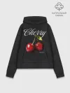 Худи женский база хлопок / Cherry