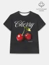 Женская базовая футболка хлопок / Cherry