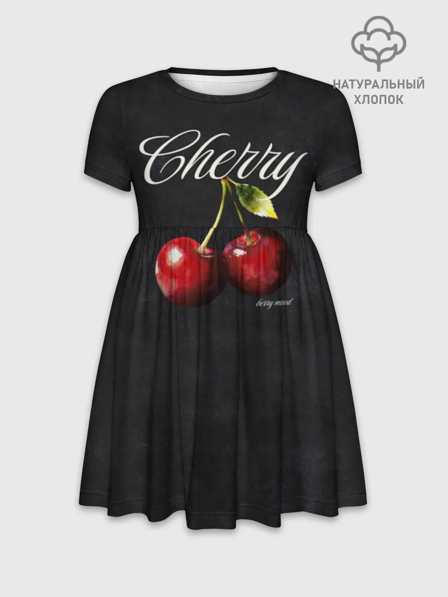 Платье детское отрезное. Хлопок / Cherry