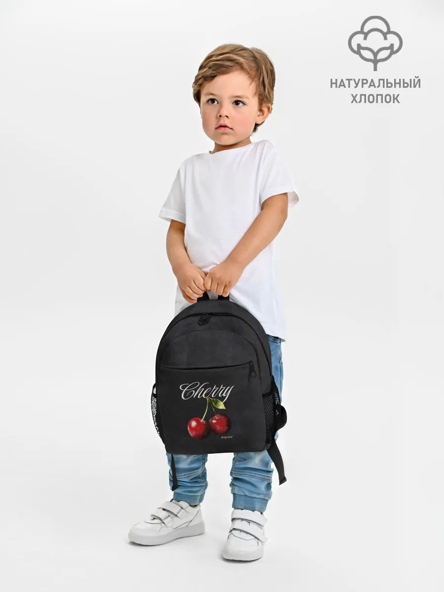 Рюкзак детский джинсовый / Cherry