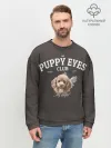 Мужской свитшот база хлопок / Puppy eyes