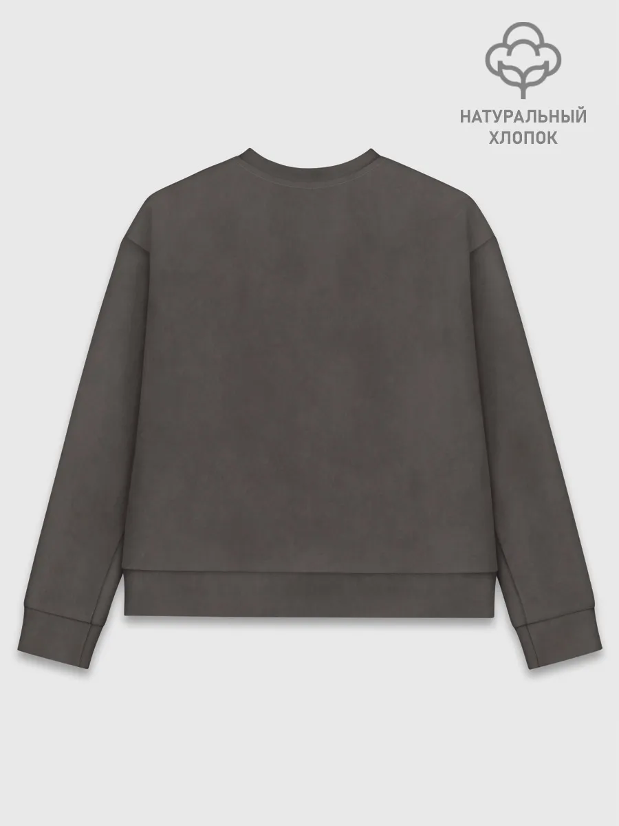 Женский свитшот базовый хлопок / Puppy eyes